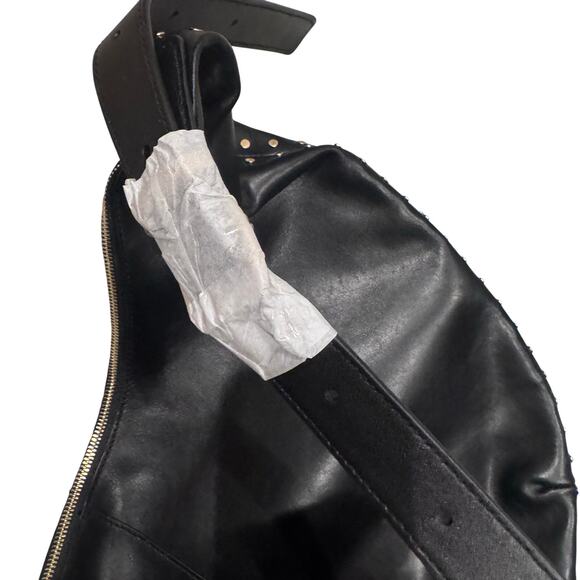 Madewell The Essential Curve Shoulder Bag Leather True Black One Size NWOT - Picture 9 of 13